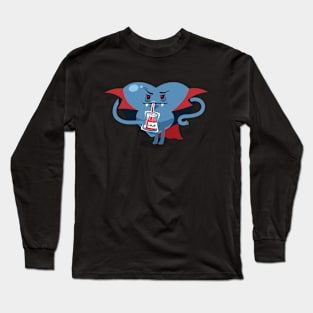 Valentines Vamp Heart Long Sleeve T-Shirt